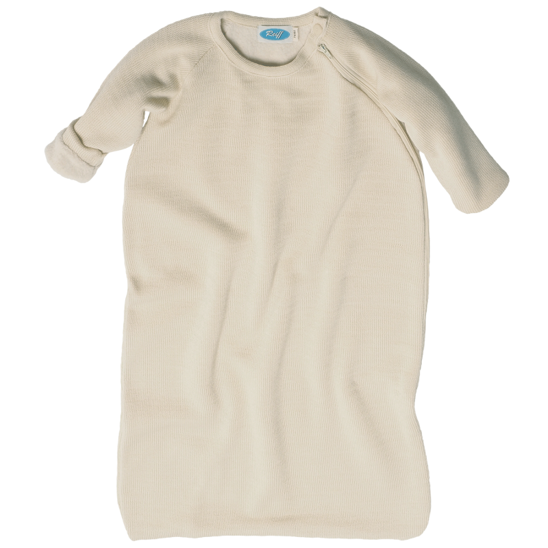 Reiff wool cotton padded sleeping bag grey