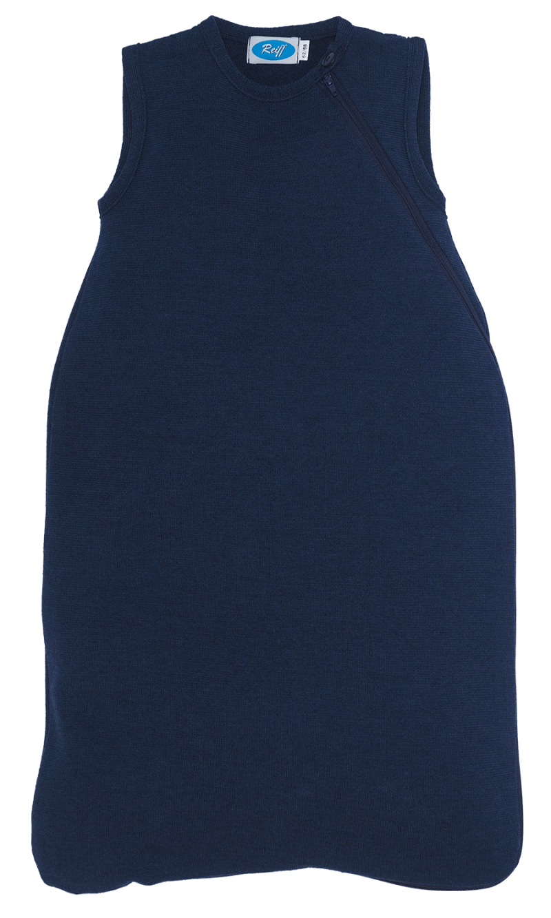 Reiff wool silk terry sleeping bag navy