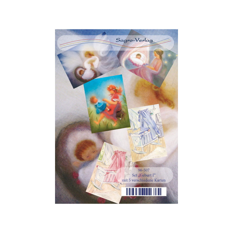 Set of 5 postal cards butterflies