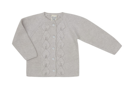 Puri organics vestje coffee bean 80% katoen 20% zijde