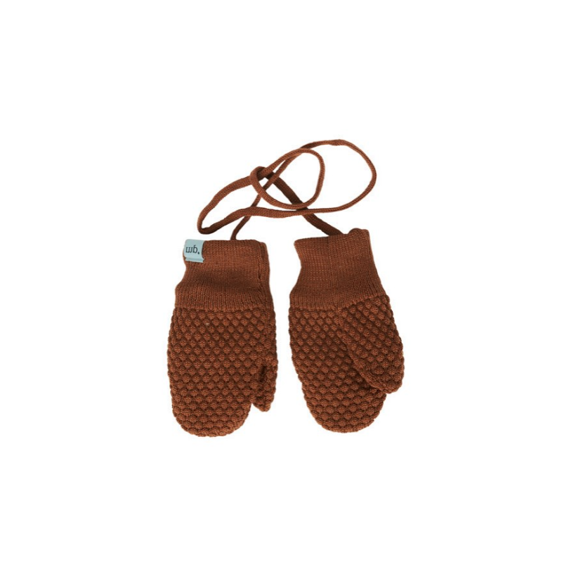 Mp Denmark mittens wool/cotton Rust