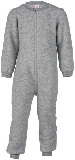 Engel woolfleece overall with zipper grey