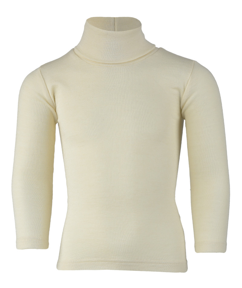 Engel wool silk longsleeve poloneck navy