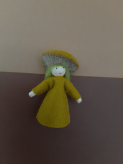 Seasonal doll forest fungus