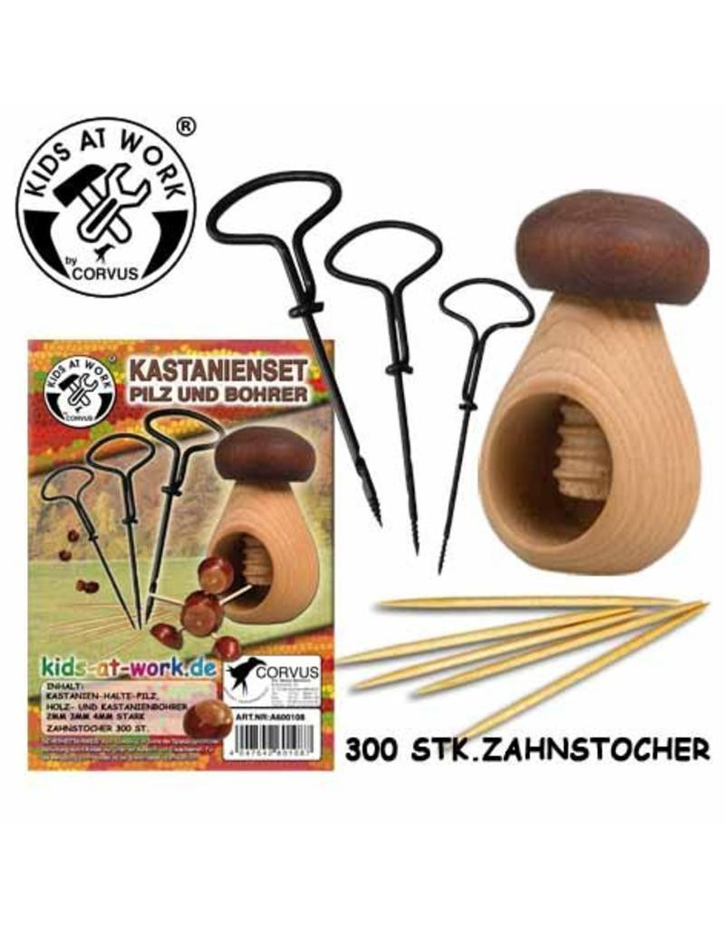 Kids at work chestnut set