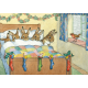 postkaart Five Rabbits Tucked Up Warm  (Molly Brett) 082