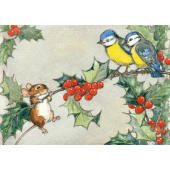 postkaart Robin and Rosehips (Molly Brett) 111