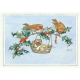 postkaart  Robins And Mouse At Christmas (Molly Brett) 185