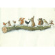 Postcard Winter Woodland Animal Orchestra (Molly Brett) 282