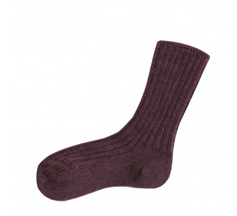 Joha sokken Aubergine melange 90% wol (5006) (60015)