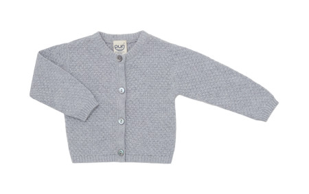 Puri organics cardigan popcorn cotton/linen Grey