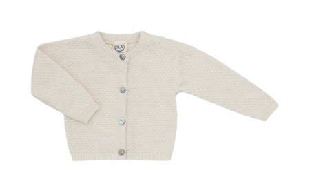 Puri organics cardigan popcorn cotton/linen Grey