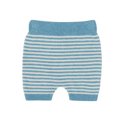 Puri organics korte broekje blauw katoen/linnen