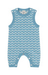 Puri organics playsuit blauw katoen/linnen