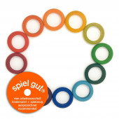 Grapat set van 12 verschillende kleuren ringen (18-187)
