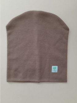 Green rose woolen hat brown