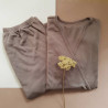 Green Rose woolen breastfeeding  pyjama brown
