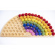 Montessori Rainbow natural for color learning, sorting, and matching educational activities