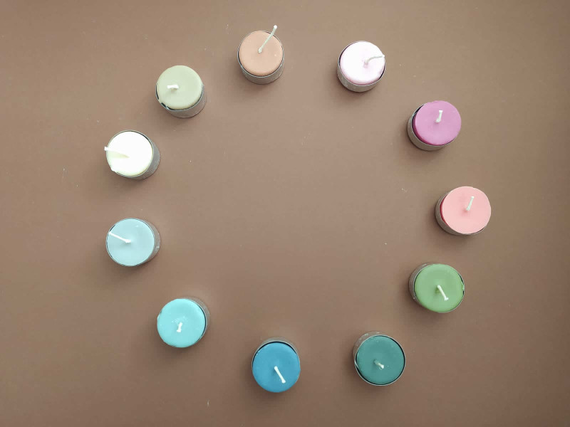 Koolzaadwas waxinelichtjes set van 15 stuks