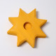 Grimms candle holder star yellow (2830)