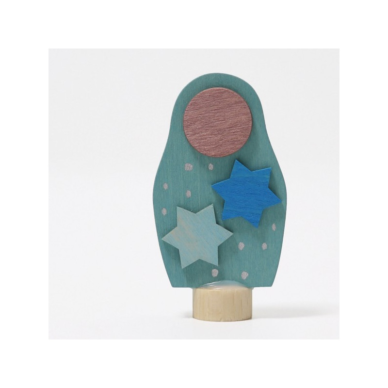 Grimms steker matrushka groen/blauw (3994)