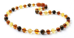 amber necklace multi colour tiger eye and citrine