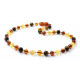 amber necklace multi colour tiger eye and citrine