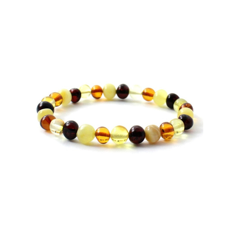 Barnsteen elastische armband voor volwassenen multikleur