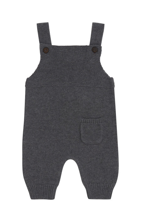 Puri organics playsuit bruin melange 80% katoen 20% wol
