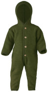 Engel woolfleece overall with hood petrol melange