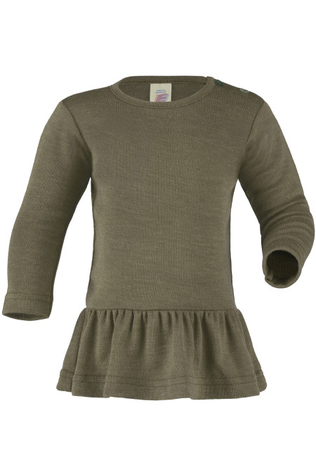 Engel wool silk tunic Olive