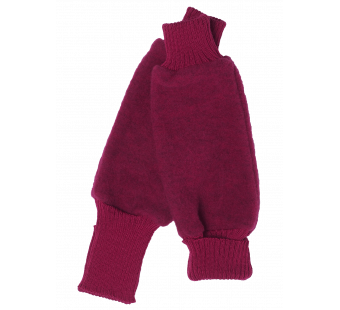 Reiff woolfleece leg warmers berry red