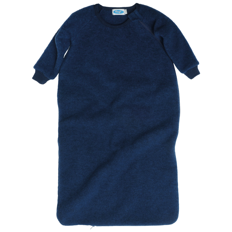 reiff slaapzak van Wolfleece met mouwen navy