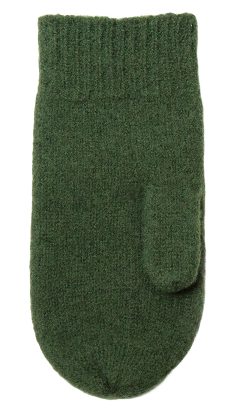 Joha woolen mittens dark green