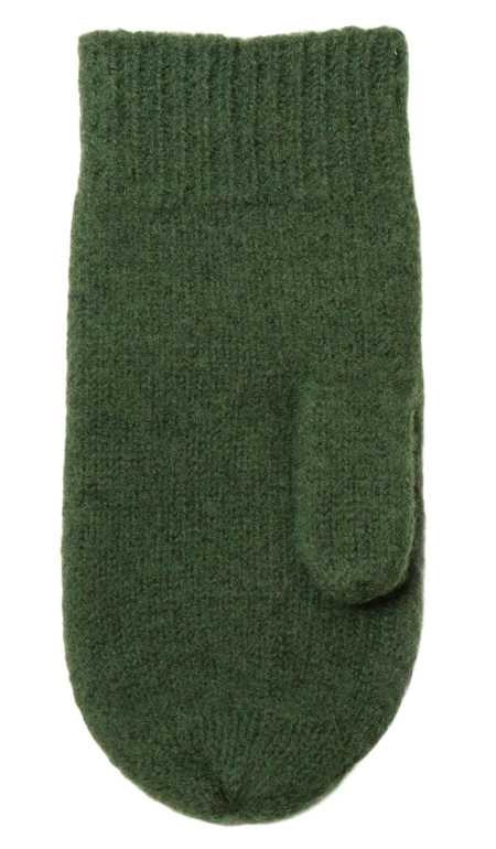 Joha woolen mittens dark green