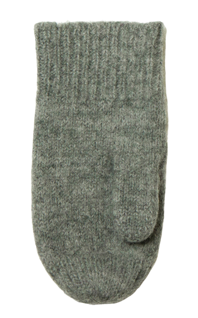 Joha woolen mittens dark green