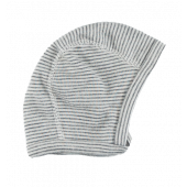 Lilano wool silk bonnet grey striped
