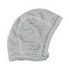 Lilano wool silk bonnet grey striped