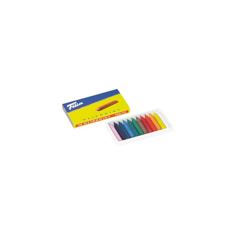Filia oil crayons box of 12 colours