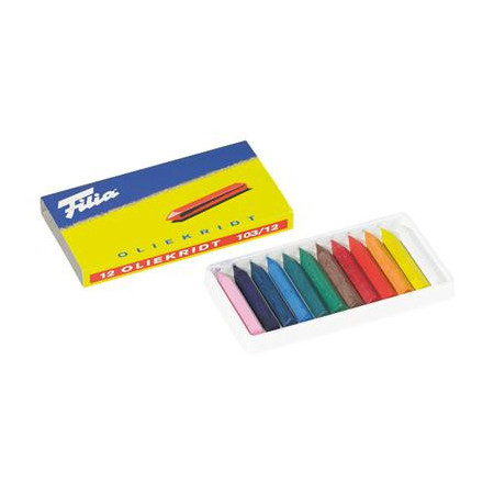 Filia oil crayons box of 12 colours