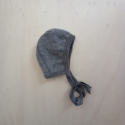 Lilano wollfrottee-fleece mutsje grijs