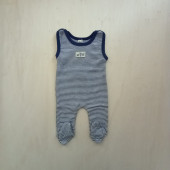 Lilano wool silk body with legs navy striped