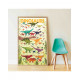 Poppik Sticker poster Dinos