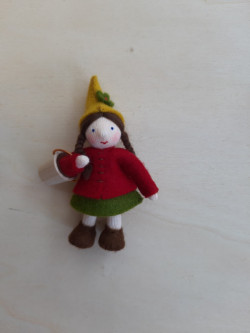 Seasonal table forest Pocket dwarf with wood