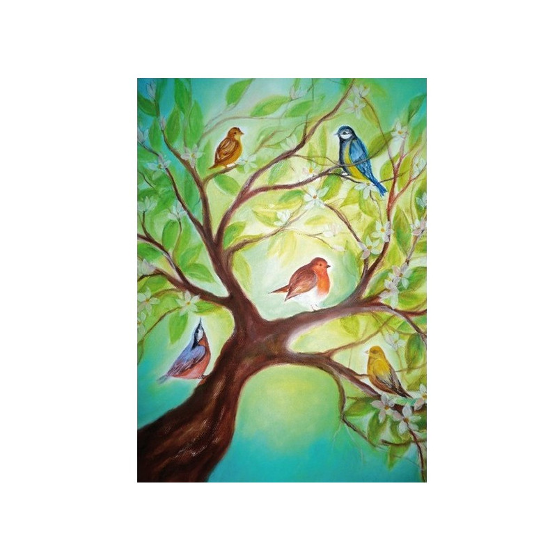 vogels in boom (Baukje Exler)