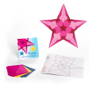 Fensterstern set to make perkament stars in yellow magenta and blue