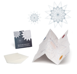 Fensterstern set to make perkament stars in white from 12 years