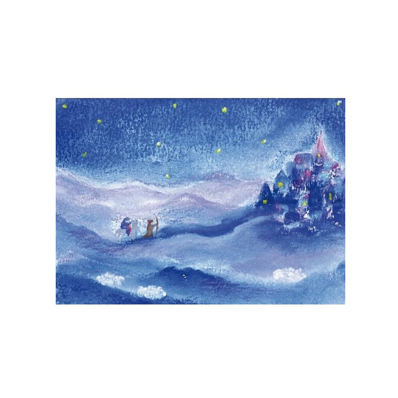 Jozef en Maria op weg naar de stad (Baukje Exler)