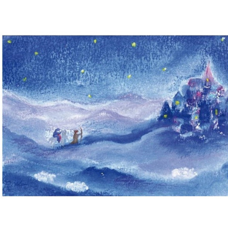 Jozef en Maria op weg naar de stad (Baukje Exler)