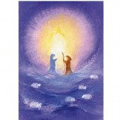 Jozef en Maria in het licht van de ster (Baukje Exler)